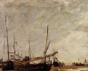 尤金 布丹 : Low Tide, Grounded Sailboats